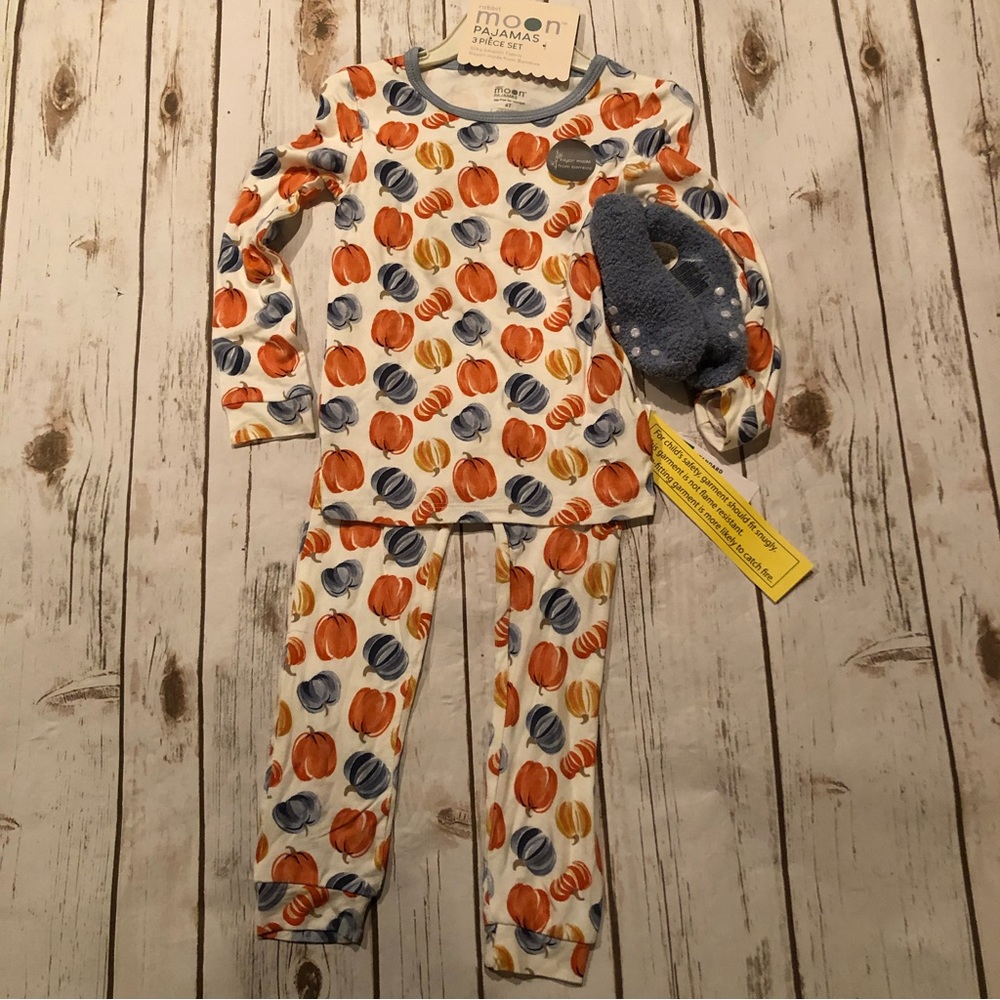 Rabbit moon pumpkin pajamas